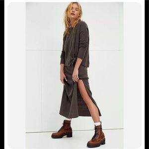 NWT Free People Beach Luxe Dahlia Sweater Pine size Small